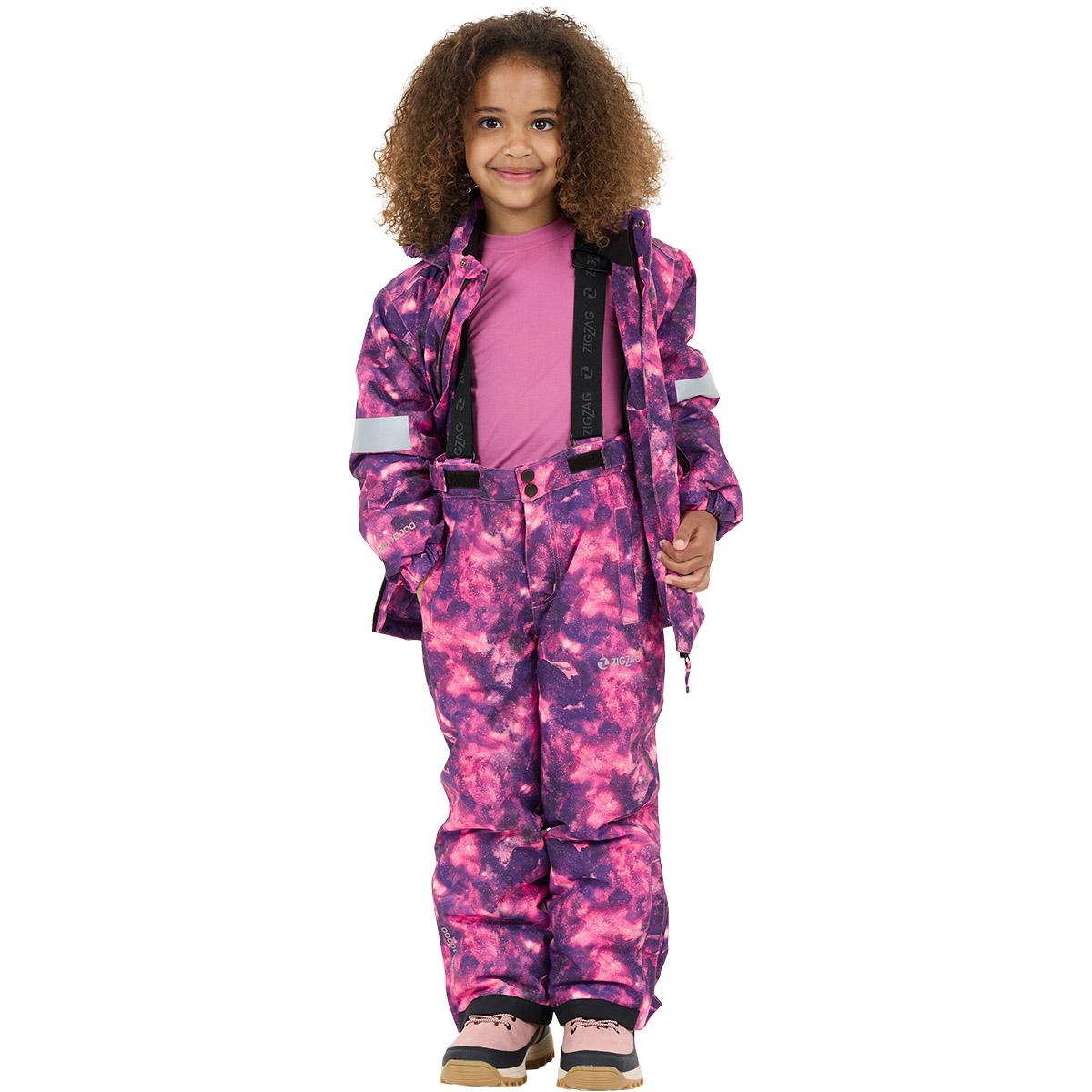 ZigZag Soho Printed Skibukser Barn Dark Purple