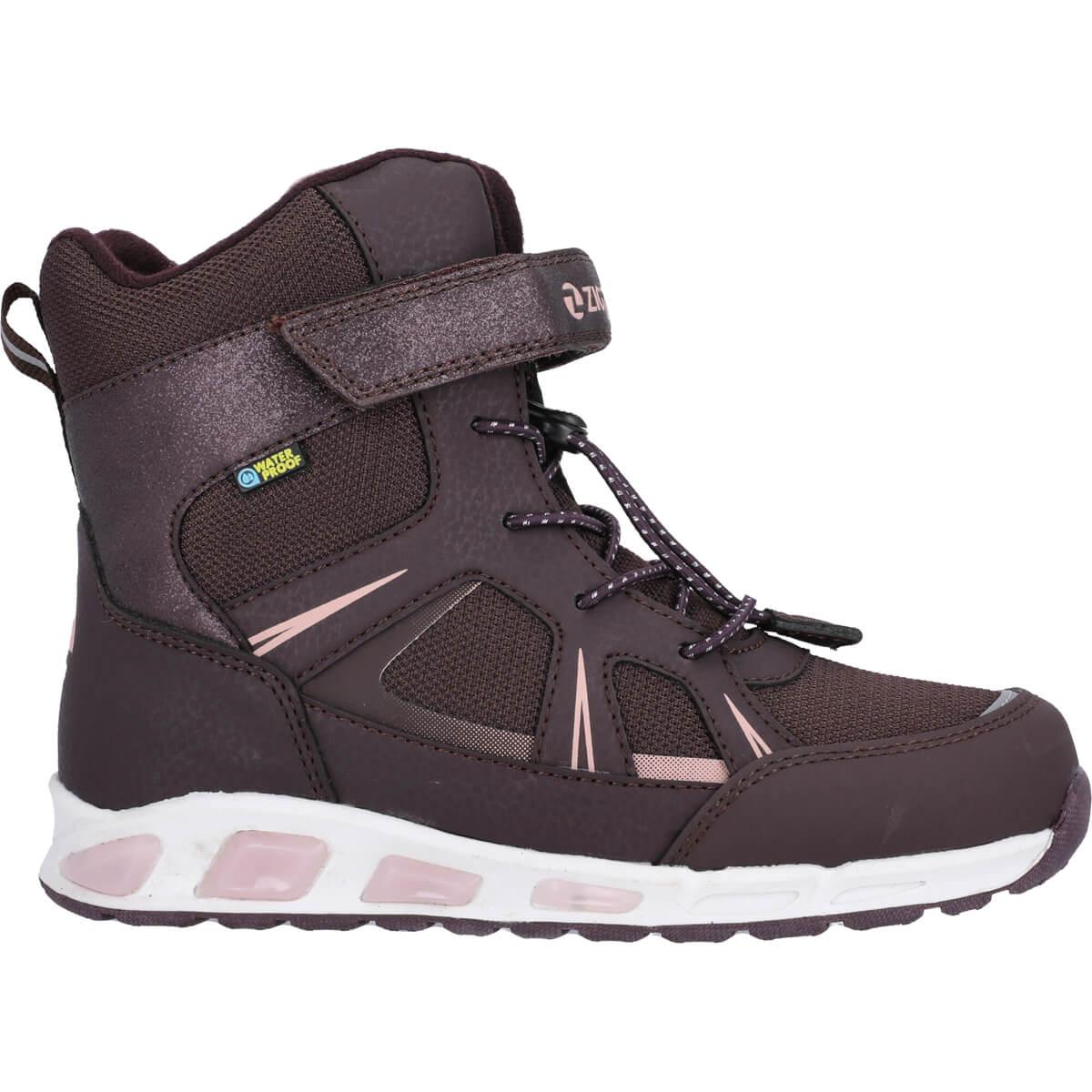 ZigZag Clementu WP Velcro Vinterstøvler M/Lys Børn Fudge