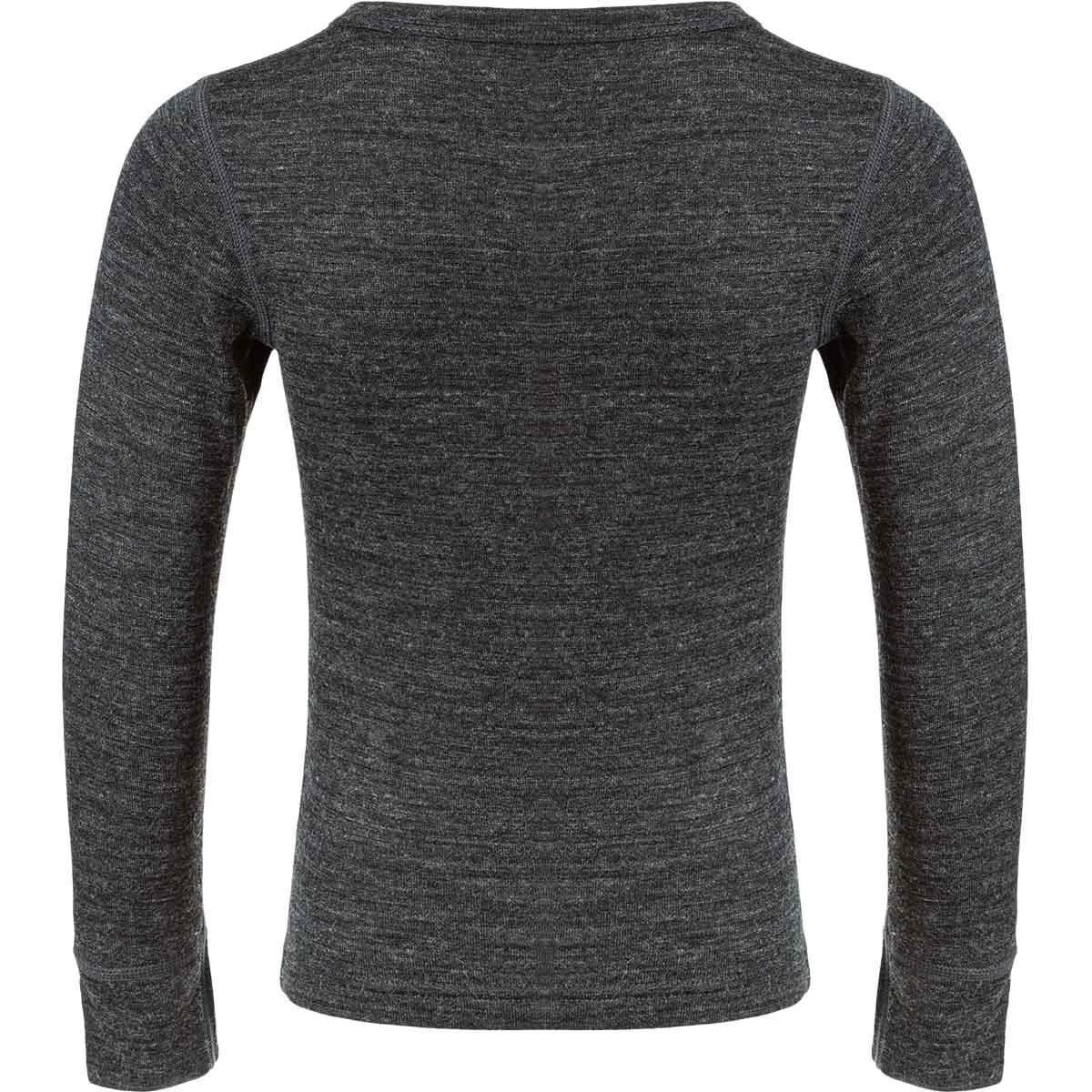 ZigZag Terry Merinould Skiundertøj Børn Dark Grey Melange