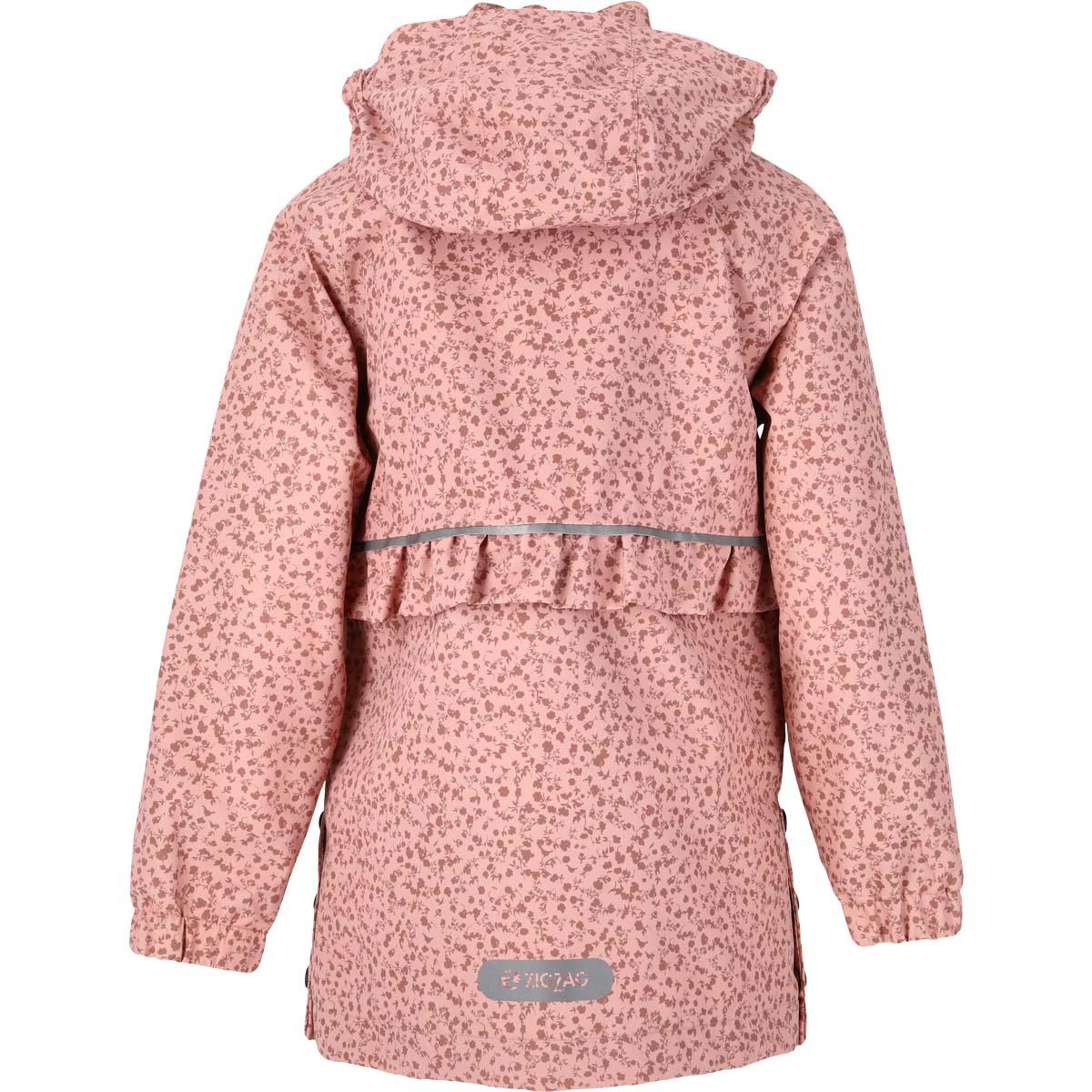 ZigZag Flicka Printed Parka Jakke Børn Misty Rose