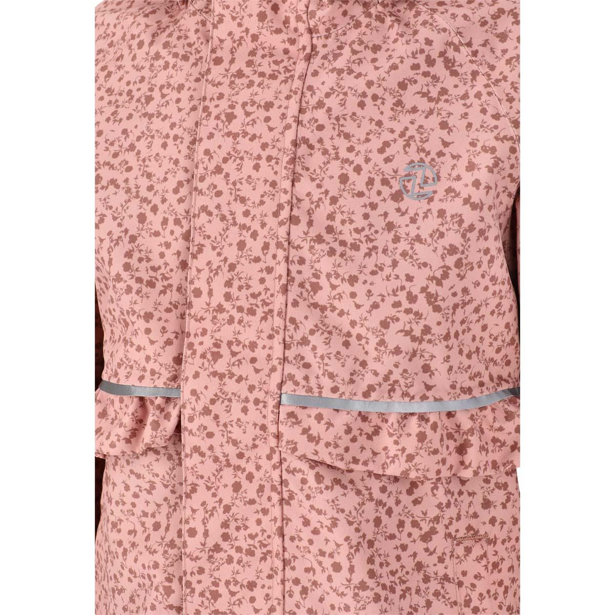ZigZag Flicka Printed Parka Jakke Børn Misty Rose