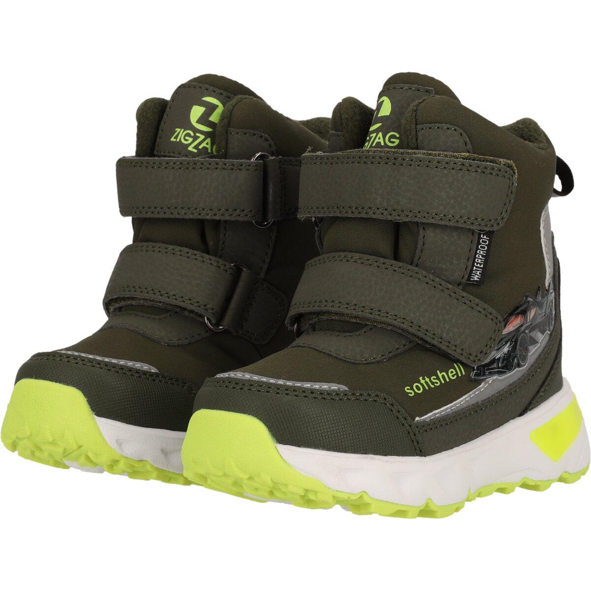 ZigZag Hidol WP Velcro Vinterstøvler M/Lys Børn Olive Night
