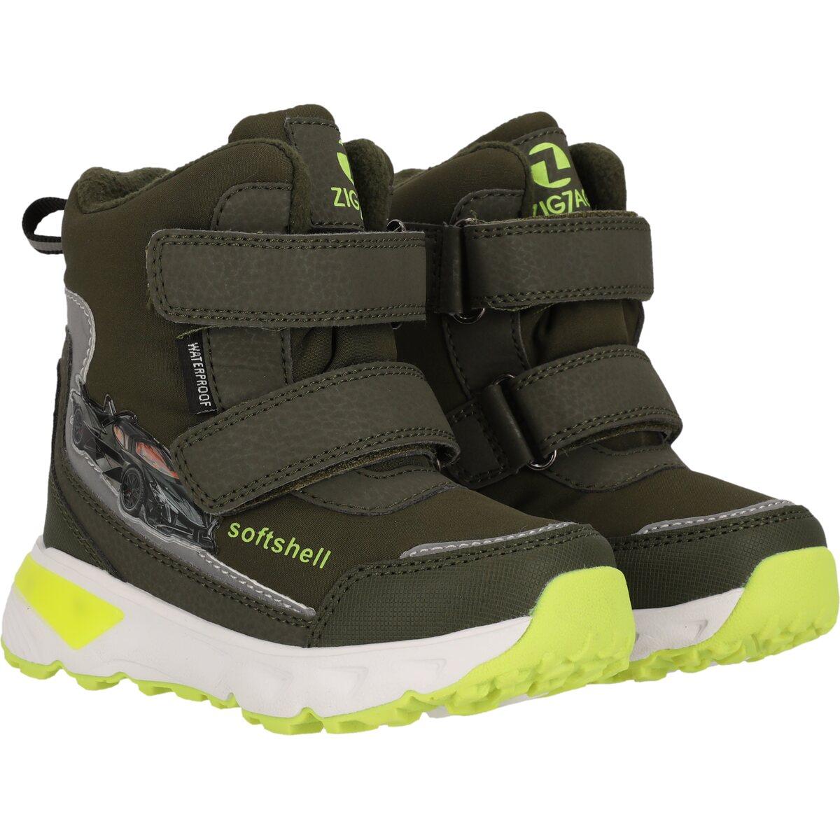 ZigZag Hidol WP Velcro Vinterstøvler M/Lys Børn Olive Night