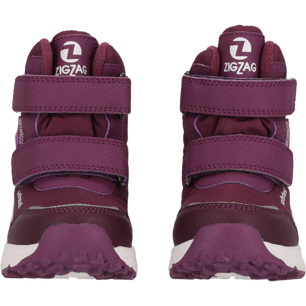 ZigZag Hidol WP Velcro Vinterstøvler M/Lys Børn Purple Pennant
