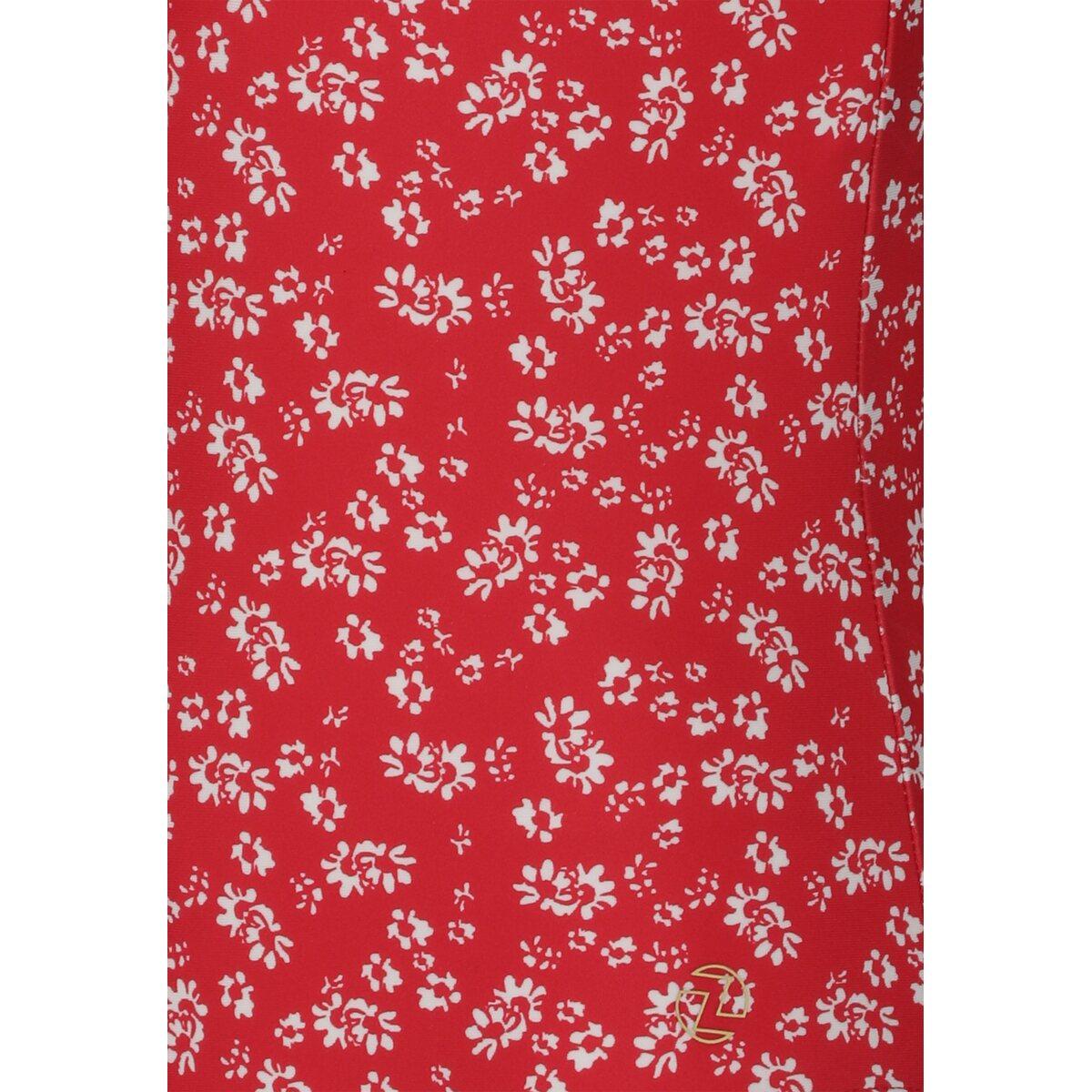 ZigZag Tropical Badedragt Børn Print 3786 Red flowers