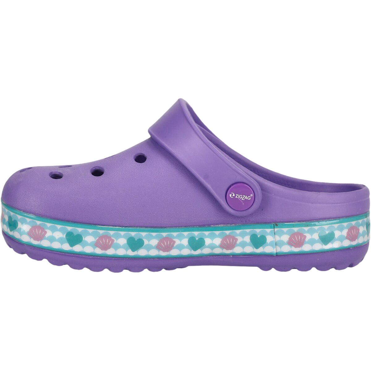 ZigZag Burundi Clogs M/Lys Børn Bright Violet