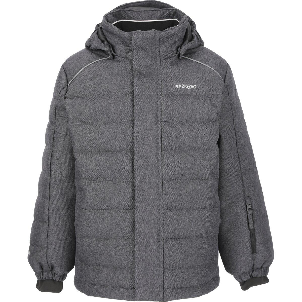 ZigZag Nino Melange Skijakke Barn Dark Grey Melange