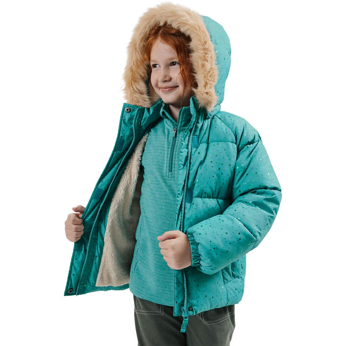 ZigZag Alya Puffer Dunjakke Barn Brittany Blue