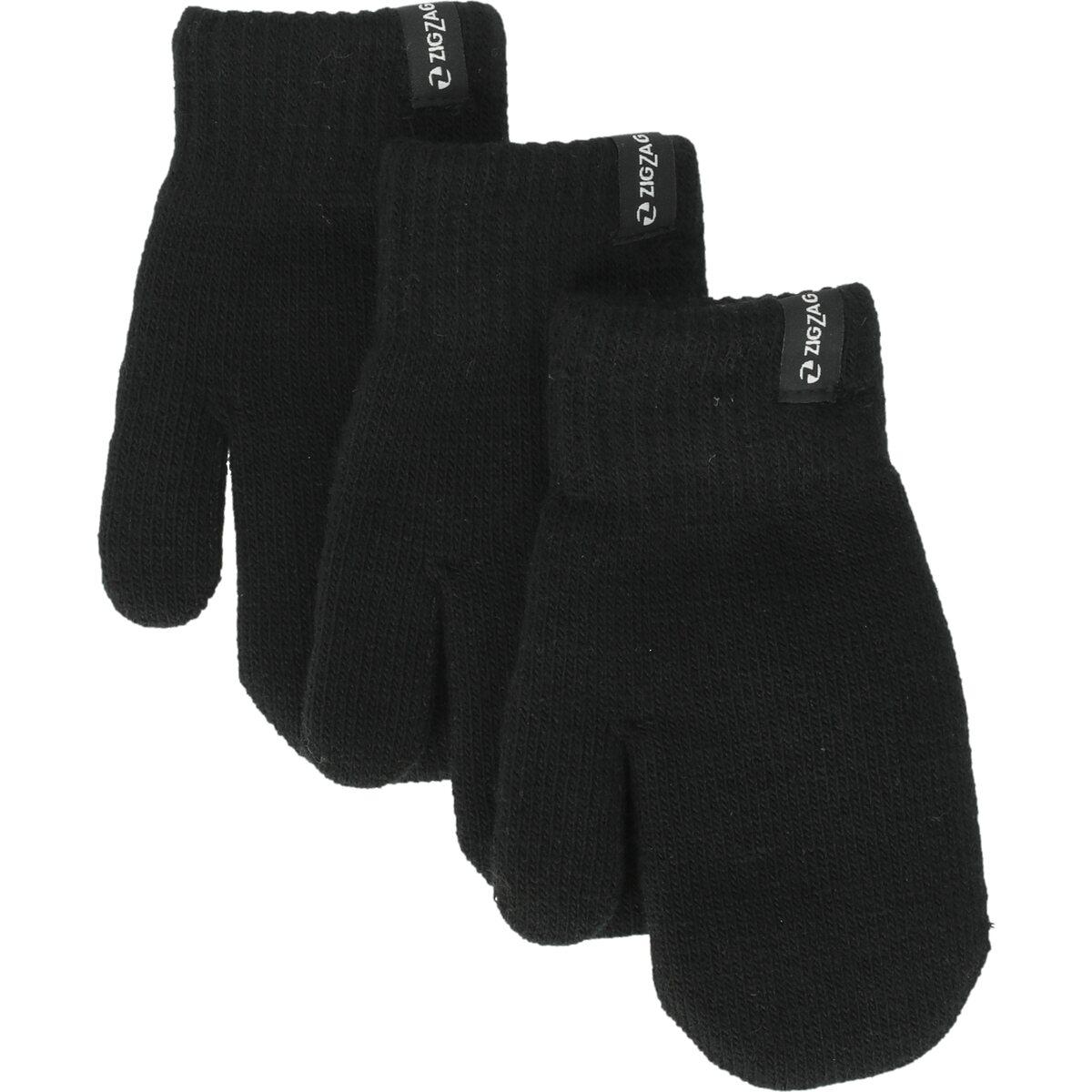 ZigZag Bobba Knitted 3-Pack Luffer Børn Black