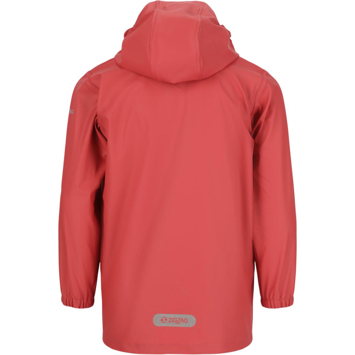 ZigZag Rainfall PU Regnjakke Børn Mineral Red