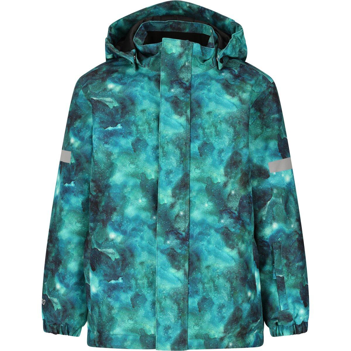 ZigZag Funzone Printed Skijakke Barn Mallard Green