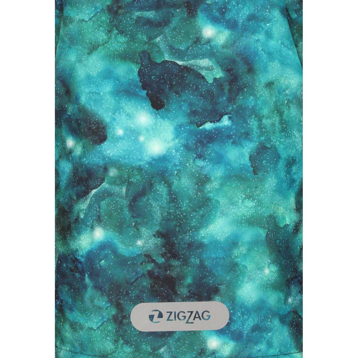 ZigZag Funzone Printed Skijakke Barn Mallard Green
