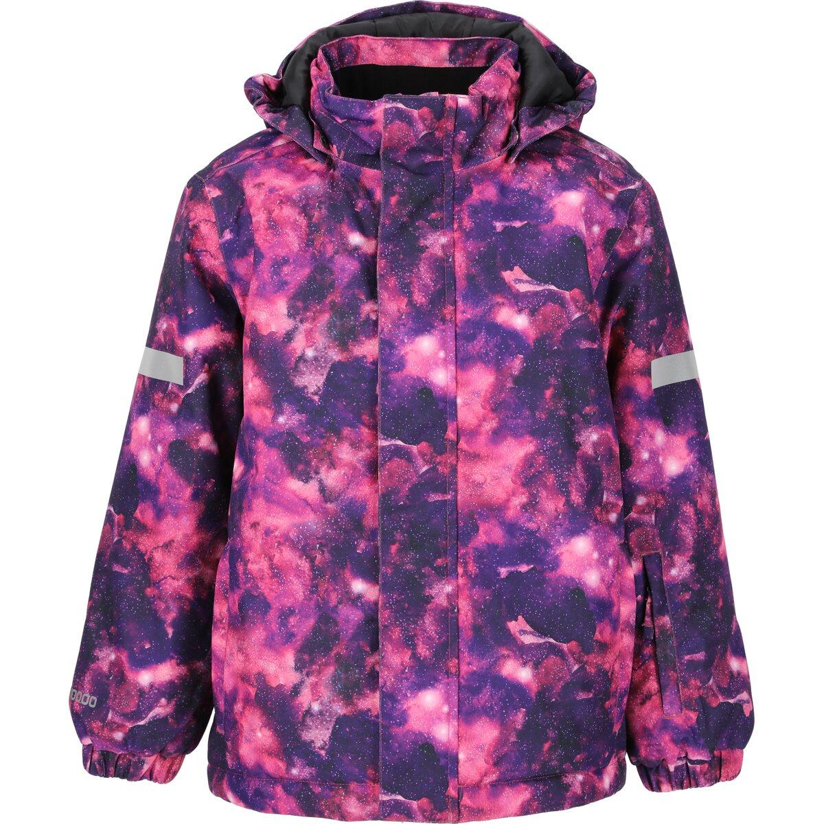 ZigZag Funzone Printed Skijakke Barn Dark Purple
