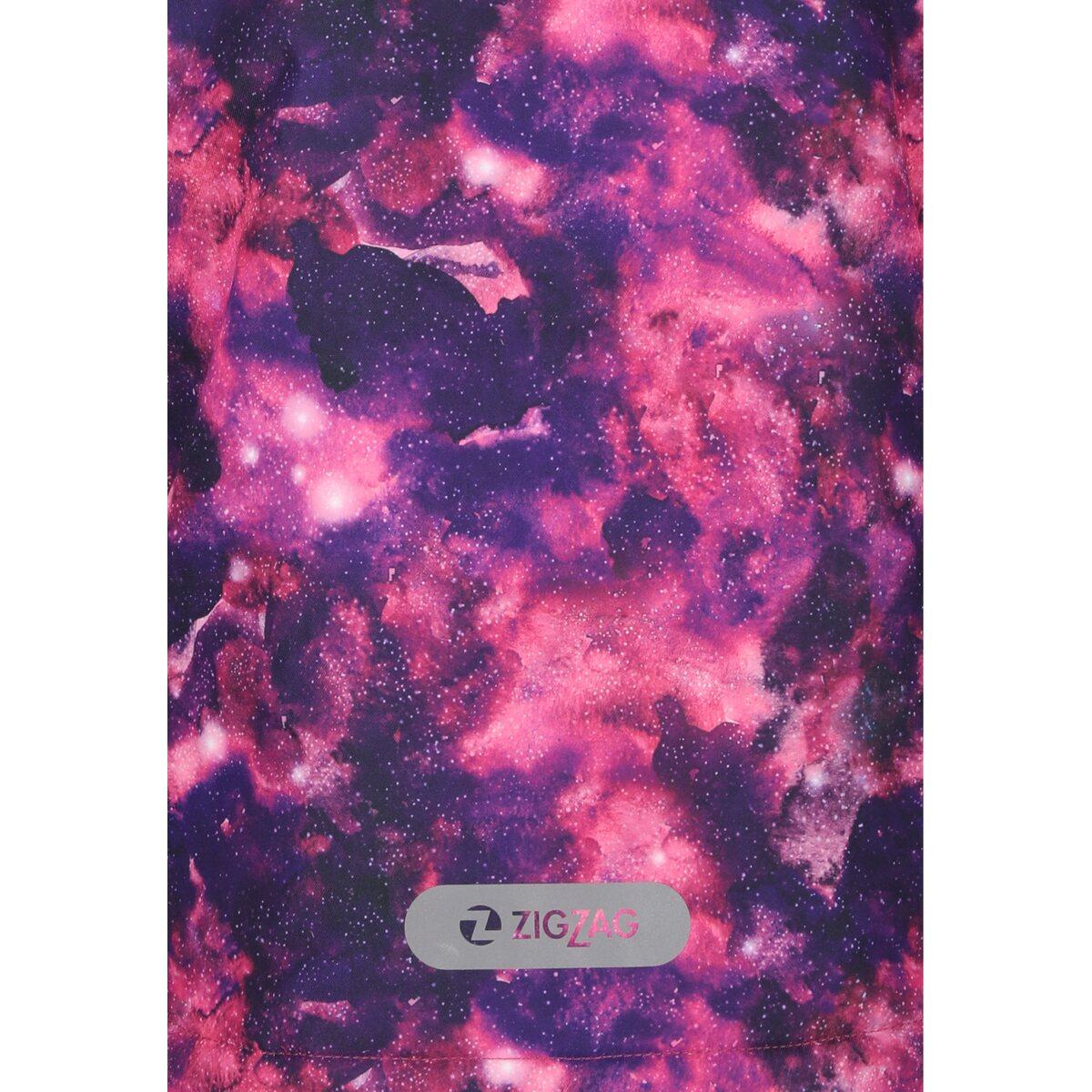 ZigZag Funzone Printed Skijakke Barn Dark Purple