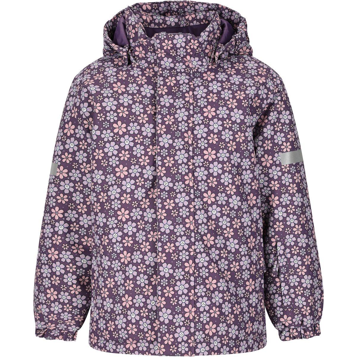 ZigZag Funzone Printed Skijakke Barn Grape Compote