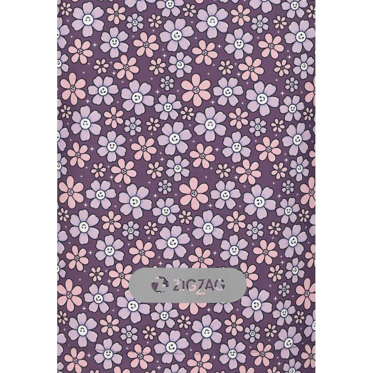 ZigZag Funzone Printed Skijakke Barn Grape Compote