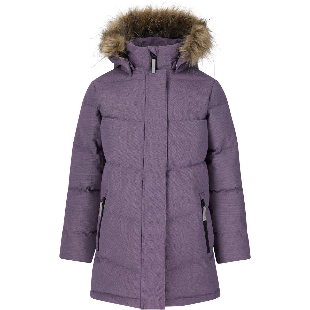 ZigZag Pennie Melange Puffer Parka Jakke Børn Grape Compote