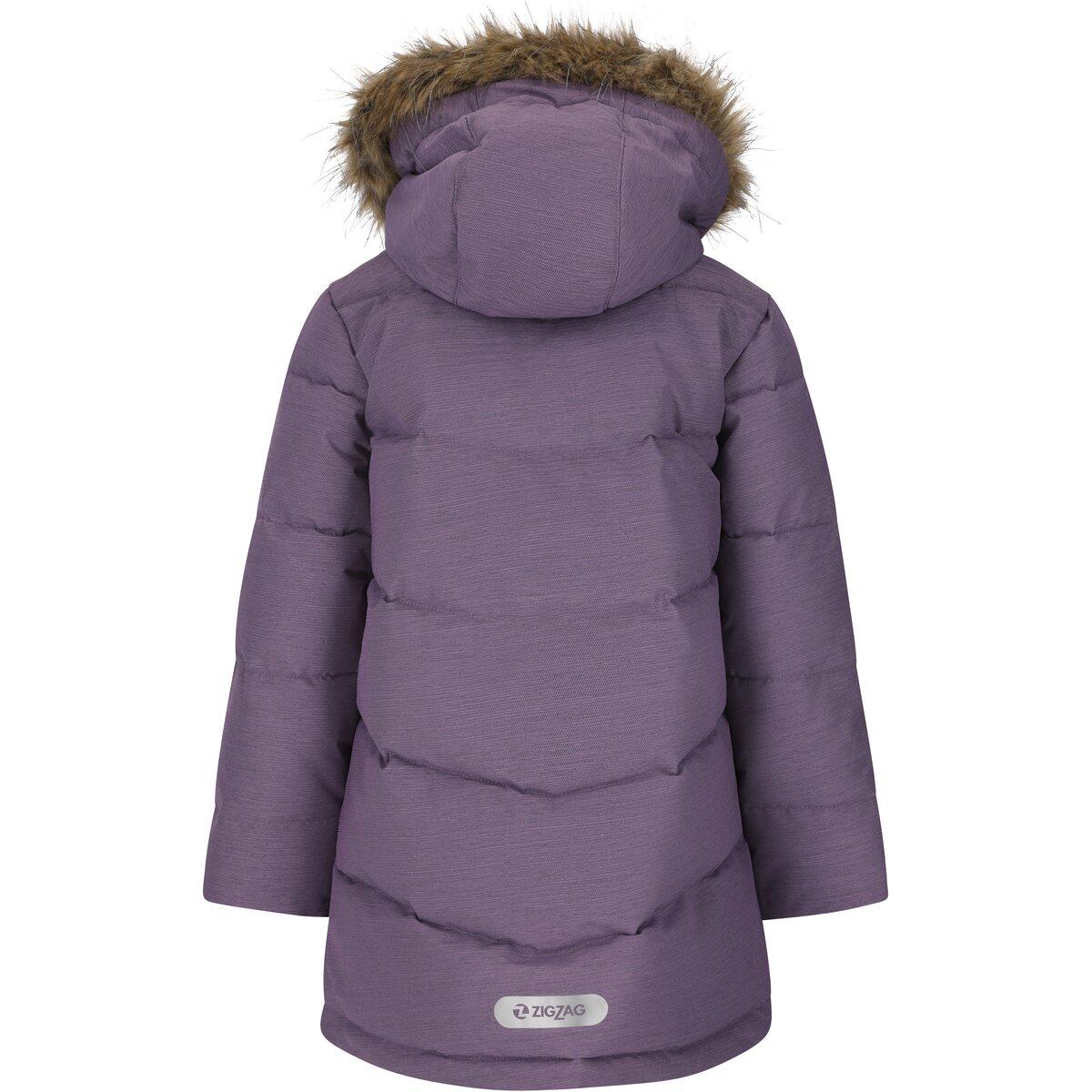 ZigZag Pennie Melange Puffer Parka Jakke Børn Grape Compote