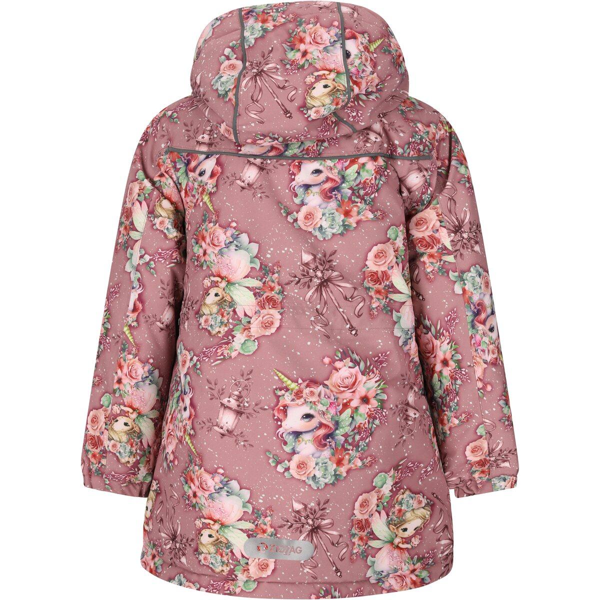 ZigZag Angelina V2 Printed Parka Jakke Børn Wistful Mauve