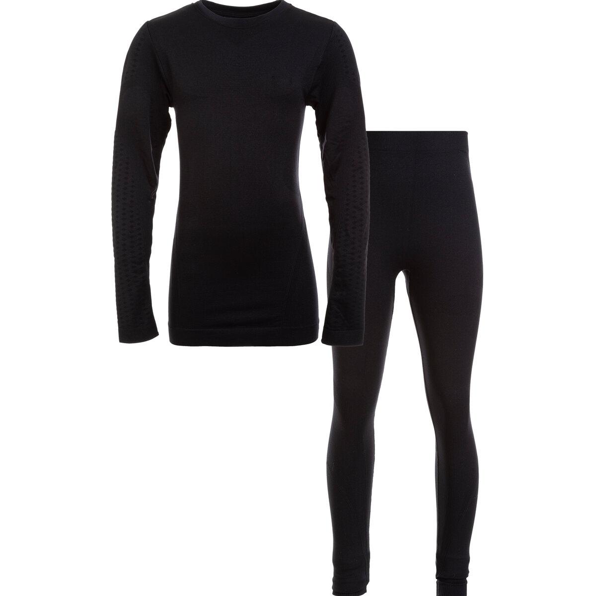 ZigZag Gualala Seamless Skiundertøj Børn Black