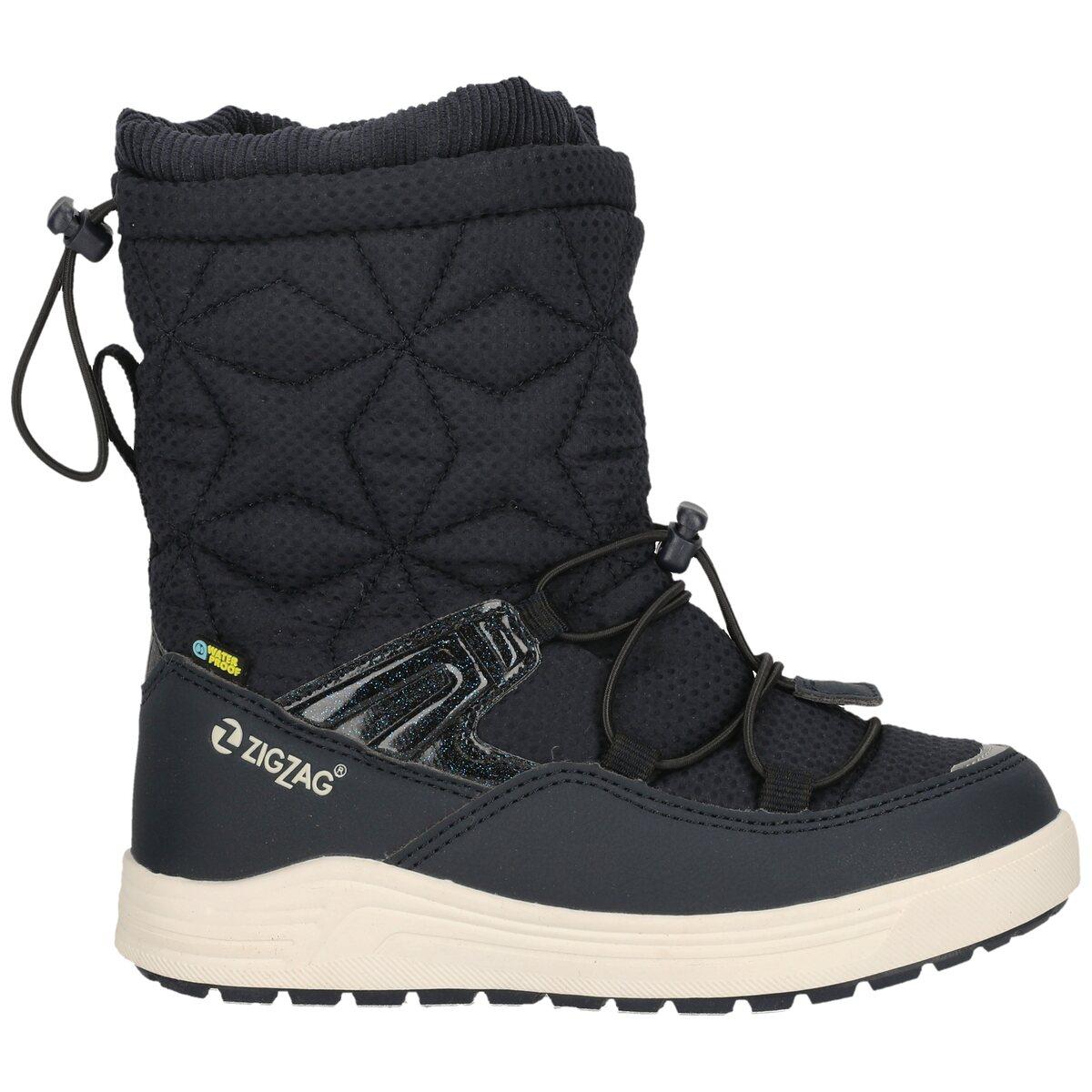ZigZag Bahill WP Velcro Vinterstøvler Børn Dress Blues
