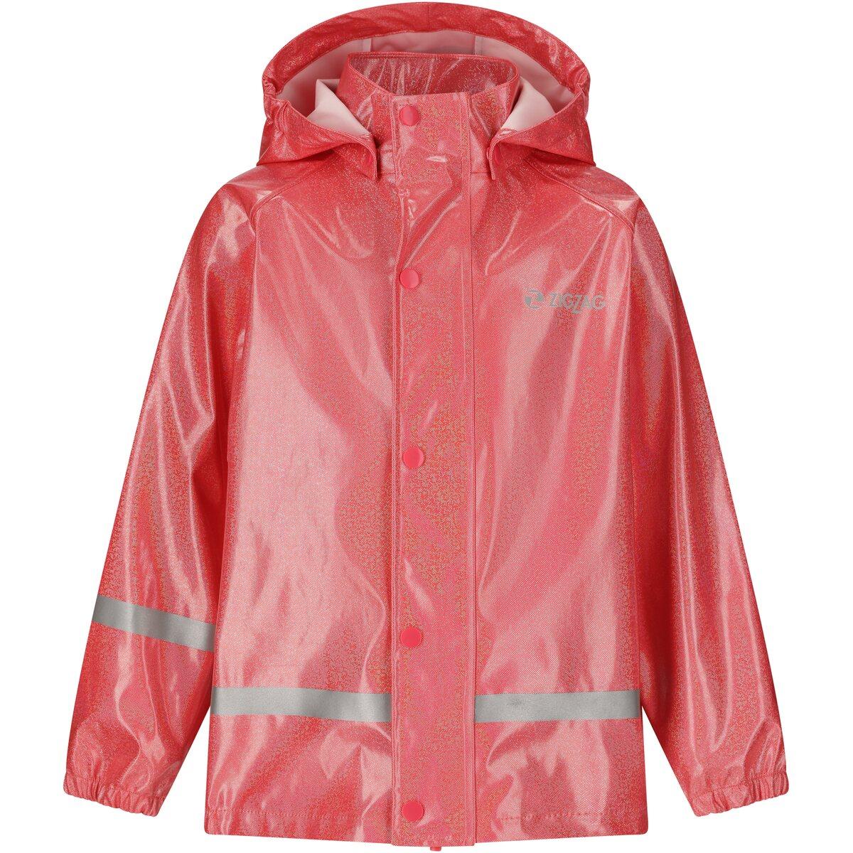 ZigZag Sylvia Glitter PU Regnsæt Børn Diva Pink