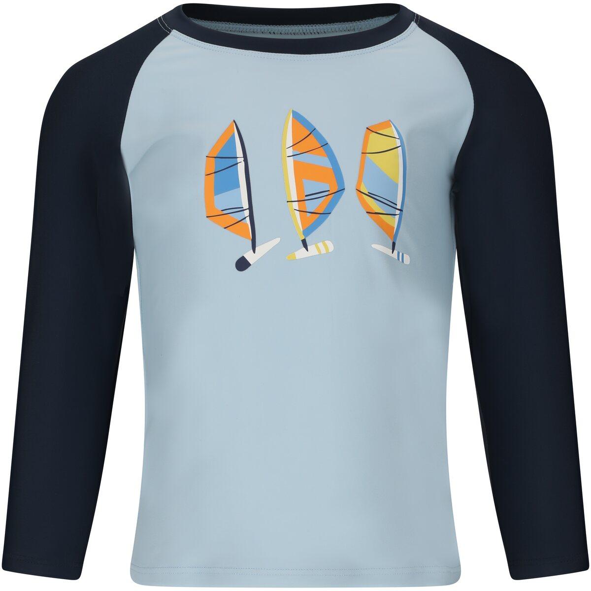 ZigZag Lassu UV Langærmet T-shirt Børn Cerulean