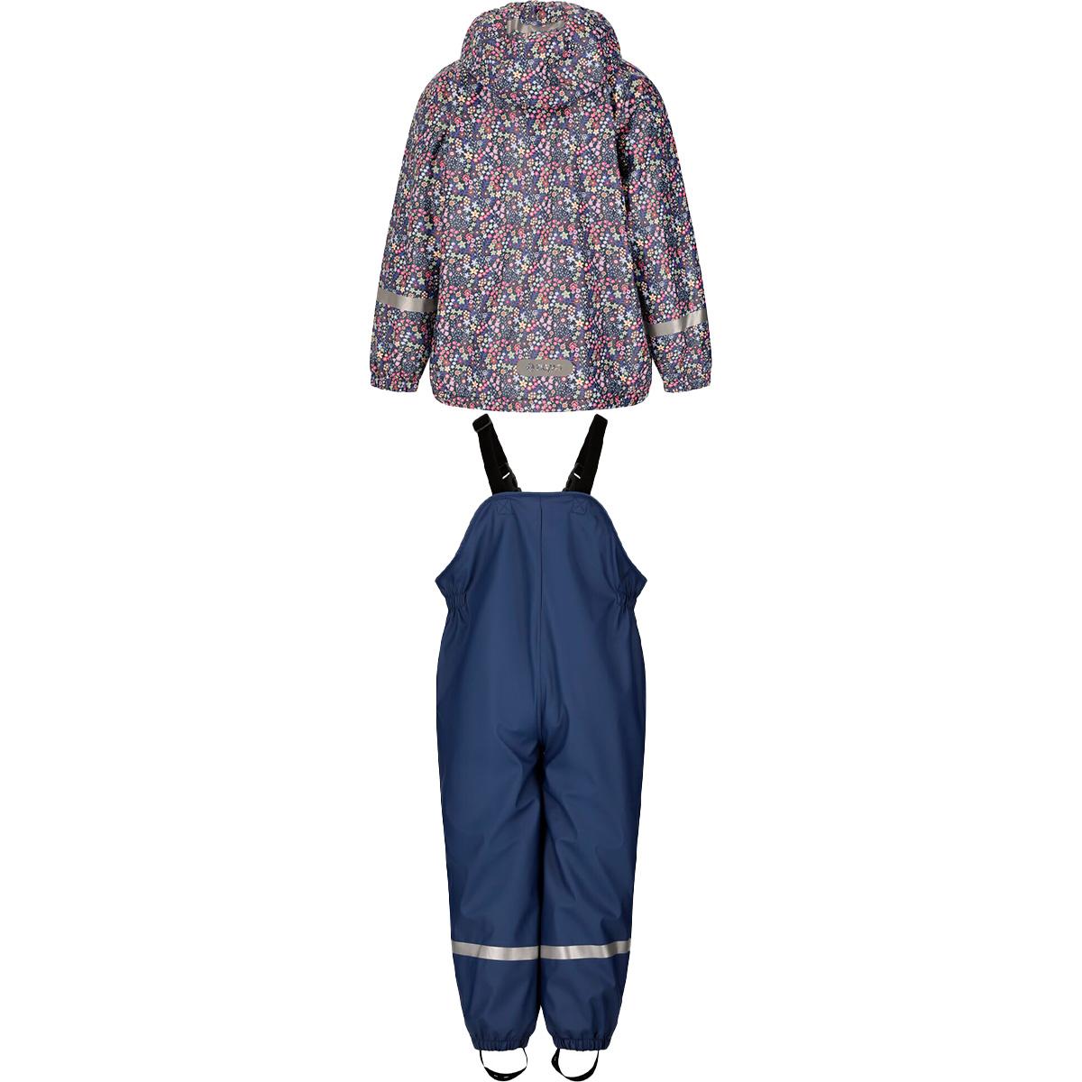 ZigZag Maren AOP Fleece PU Regnsæt Børn Multi/Navy