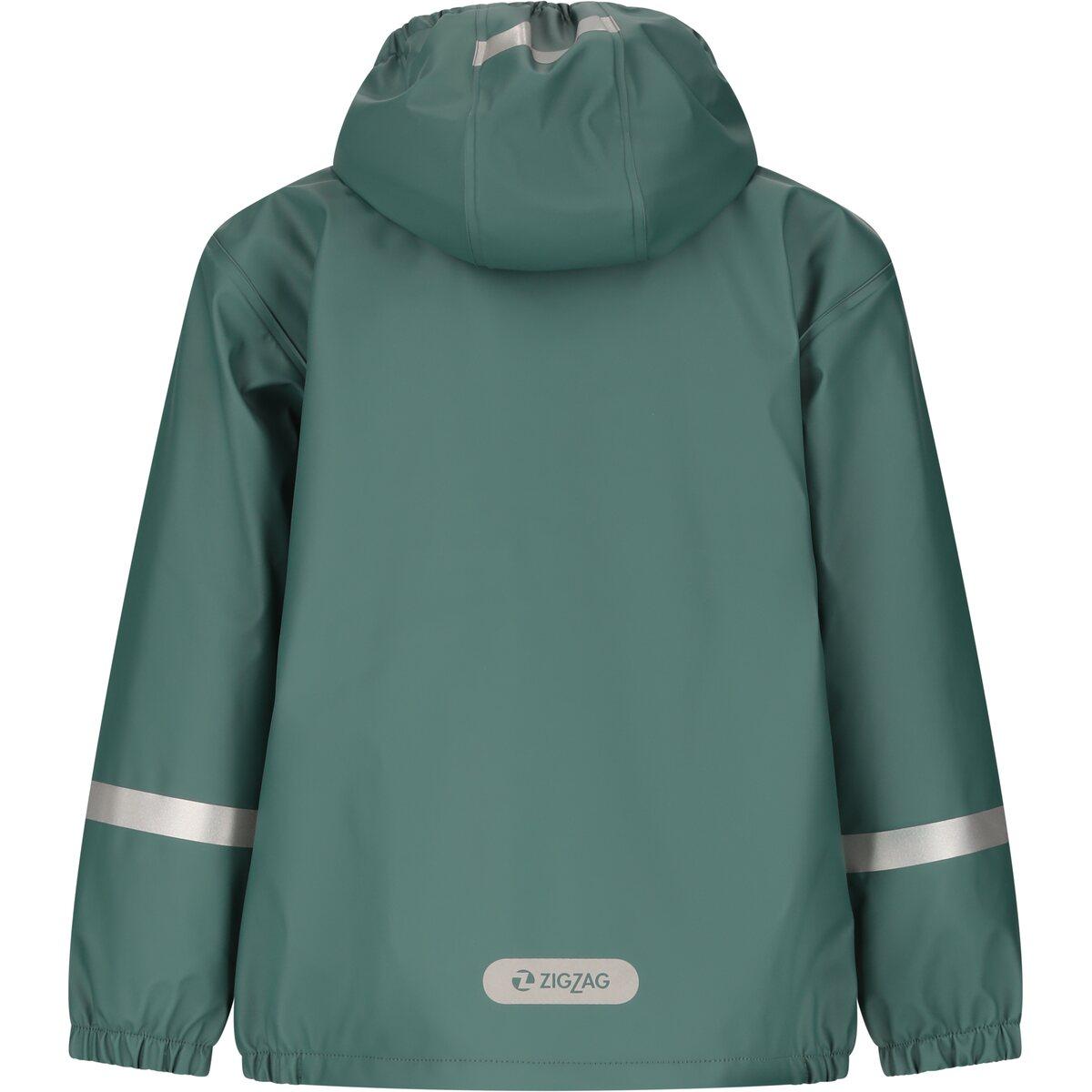 ZigZag Eigil Fleece PU Regnsæt Børn Mallard Green