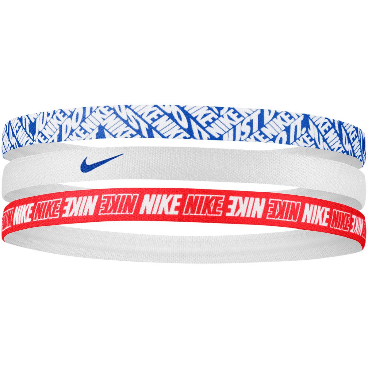 Nike Printed 3-Pack Hårbånd BLUE JAY/BINARY BLUE/BINARY BL