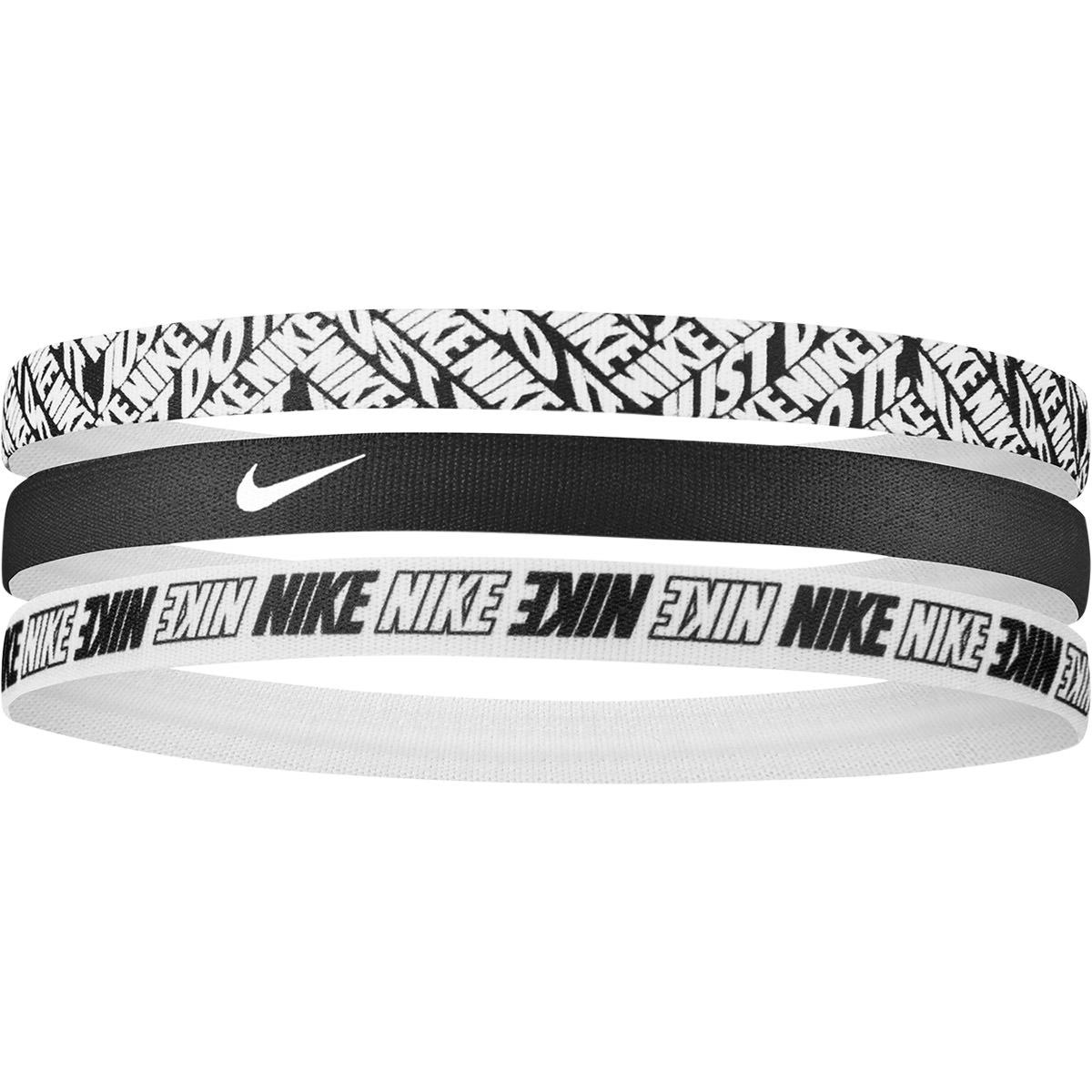 Nike Printed 3-Pack Hårbånd BLACK/WHITE