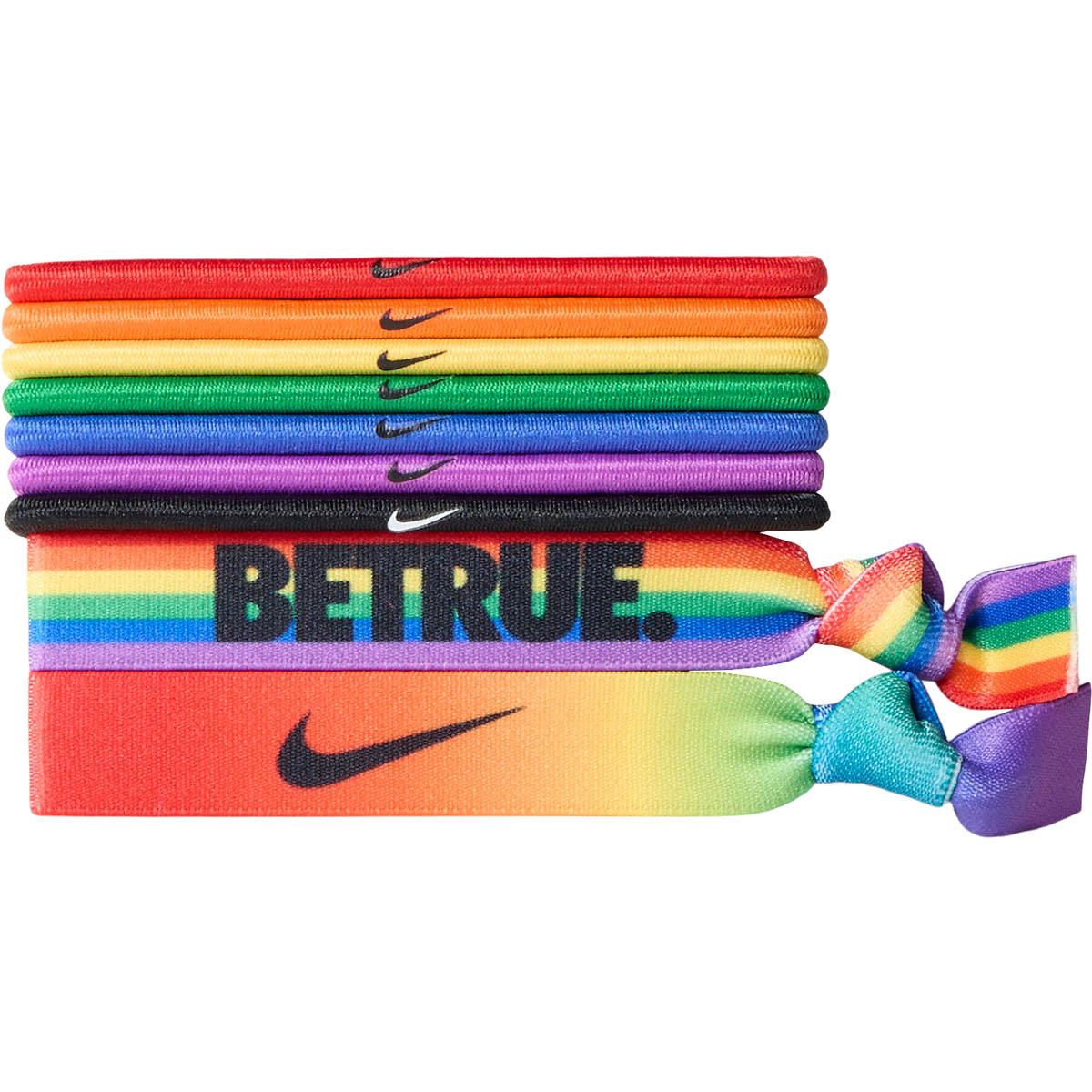 Nike Nike Be True Mixed Ponytail 9-Pack Hårelastikker Pimento/Orange Blaze/Sunlight