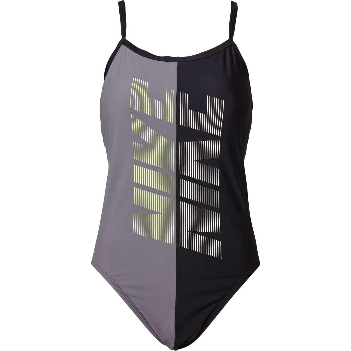 Nike Rift Racerback Badedragt Dame BLACK/SILVER