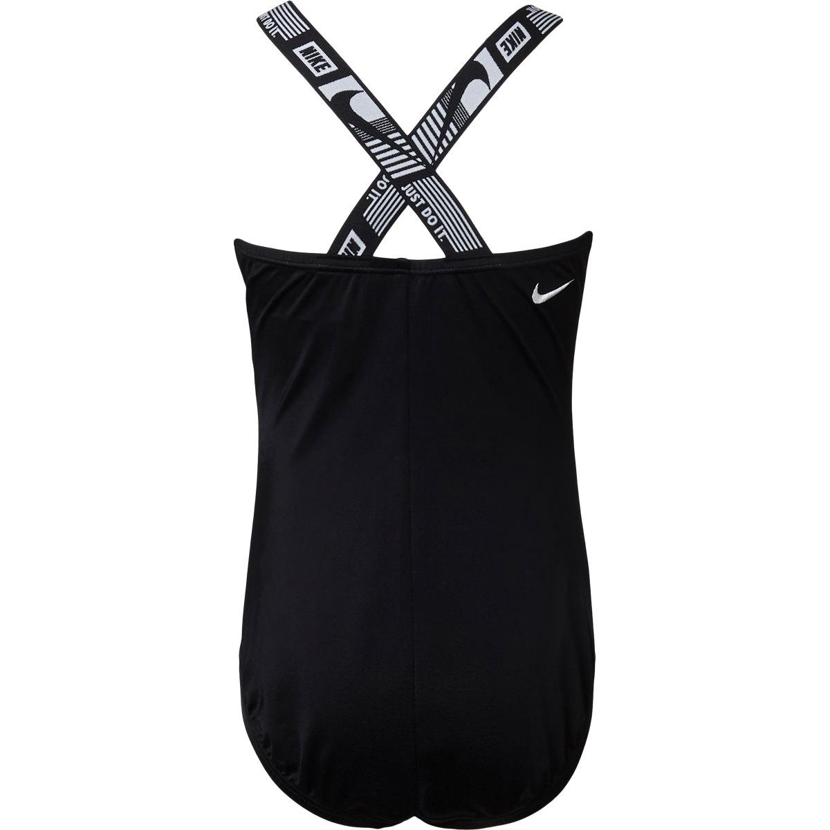 Nike Crossback Badedragt Børn BLACK/SILVER