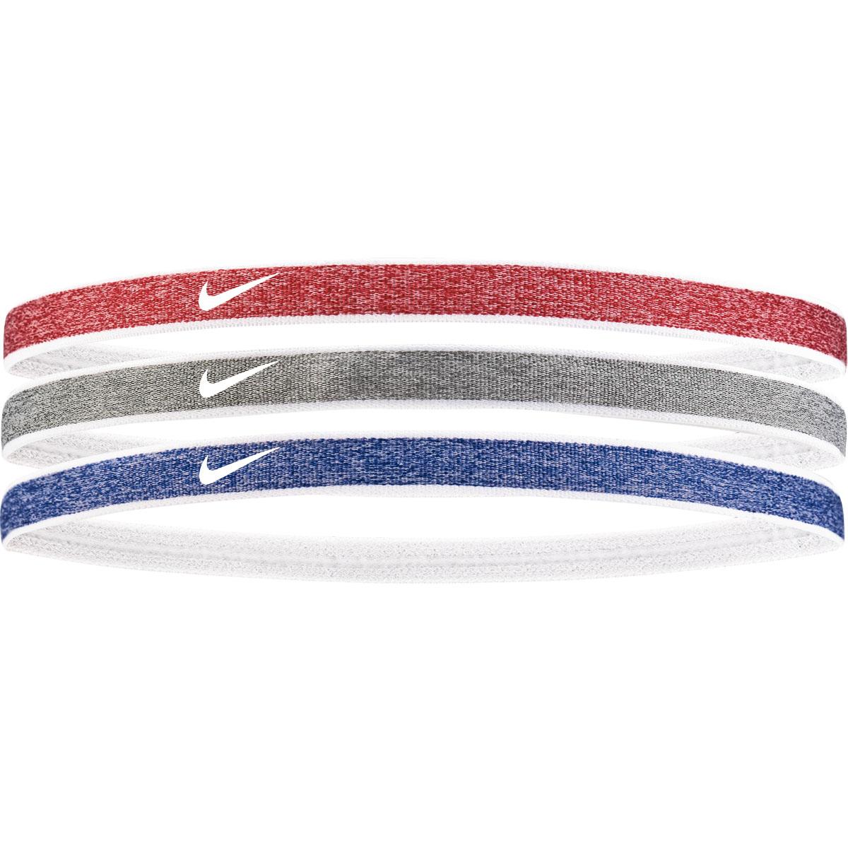 Nike Heathered Swoosh 3-Pack Hårbånd BRIGHT CRIMSON/BLACK/TEAM RED