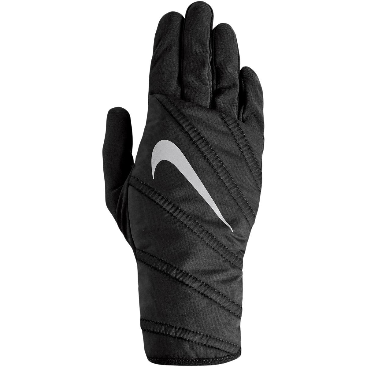 Nike Quilted Løbehandsker Dame BLACK/SILVER
