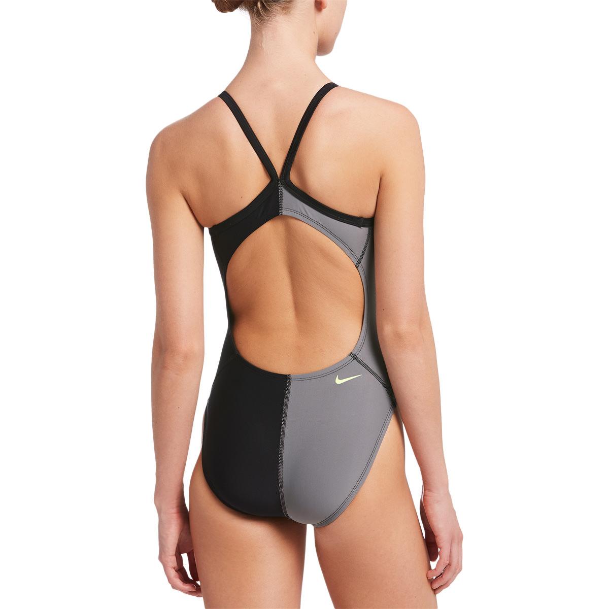 Nike Rift Racerback Badedragt Dame BLACK/SILVER