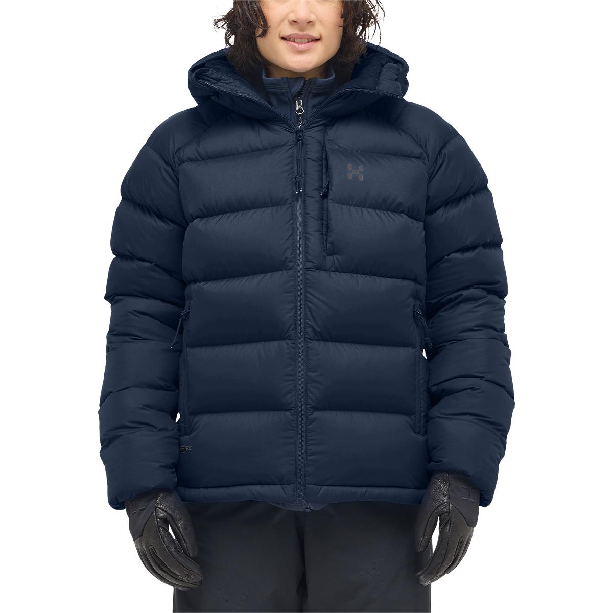 Haglöfs Rosson Hood Dunjakke Dame Tarn Blue