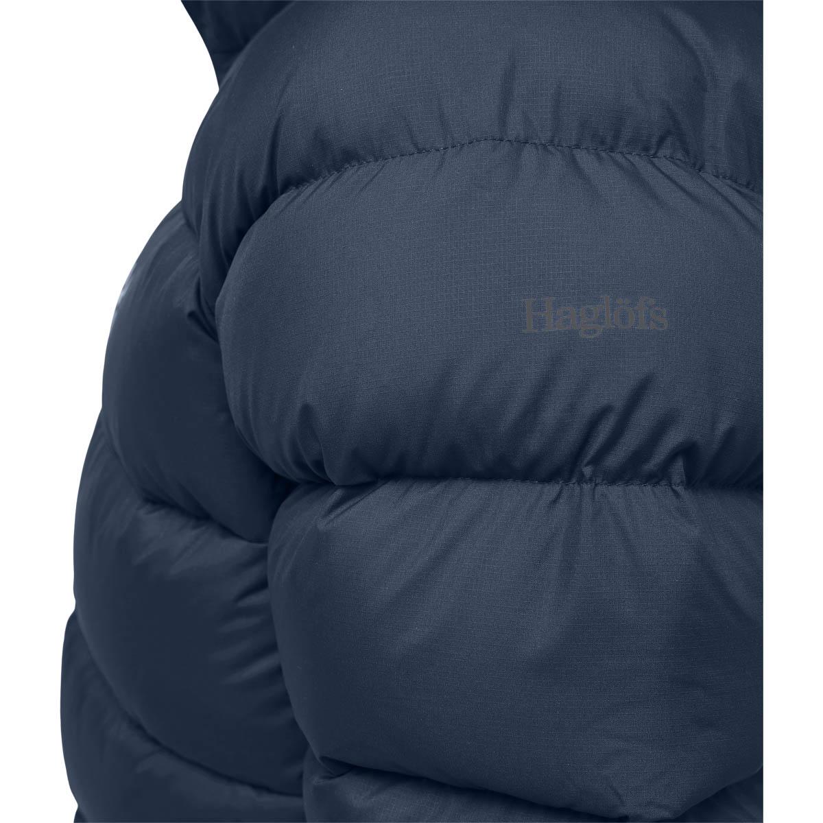 Haglöfs Rosson Hood Dunjakke Dame Tarn Blue