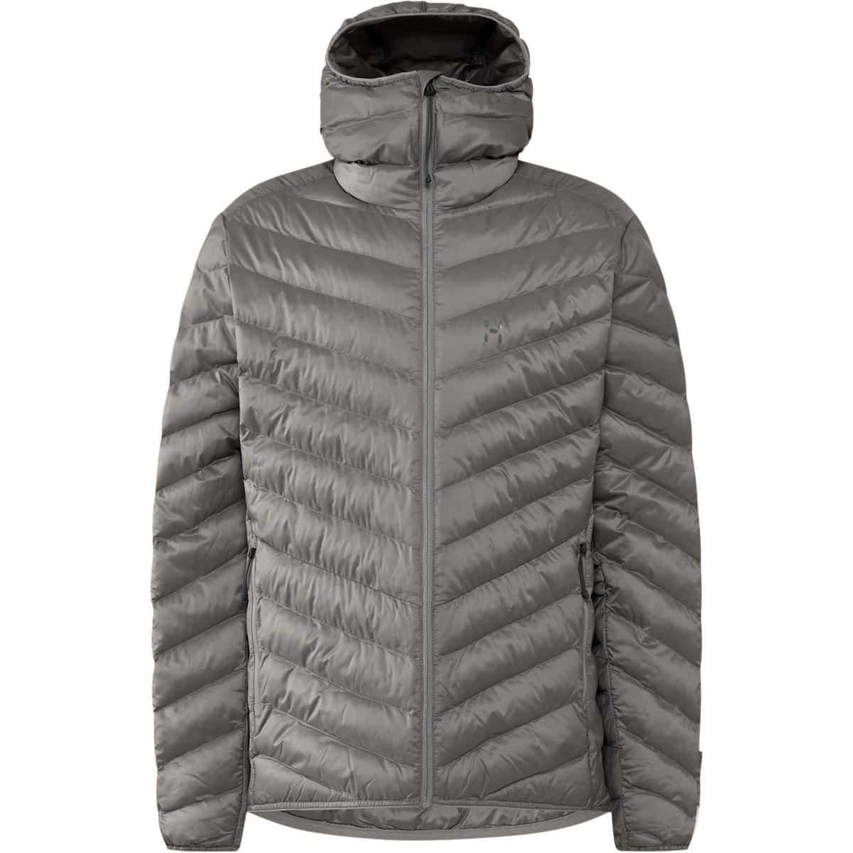 Haglöfs Särna Mimic II Hood Dunjakke Herre Stone Brick