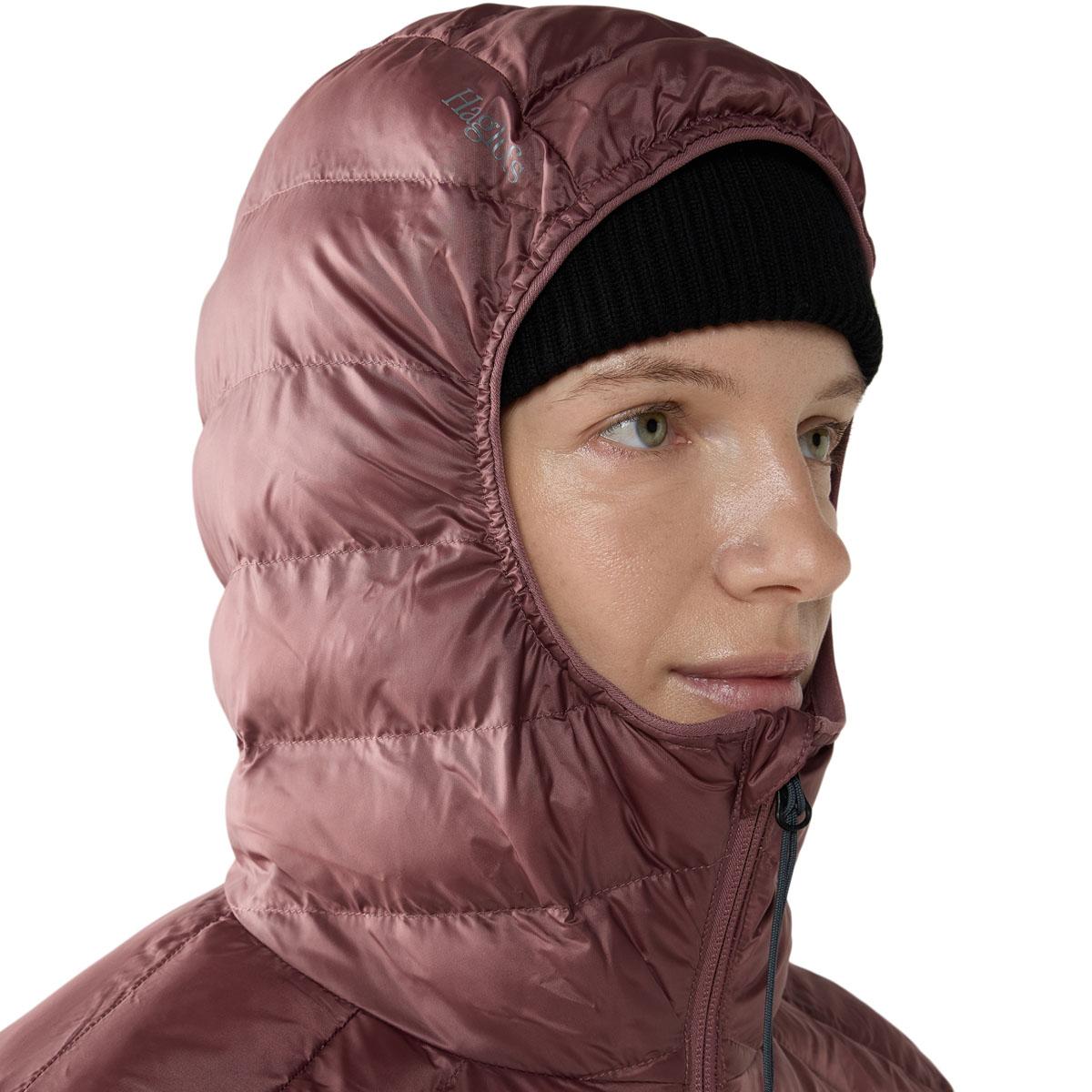 Haglöfs Särna Mimic II Hood Dunjakke Dame Misty Mauve