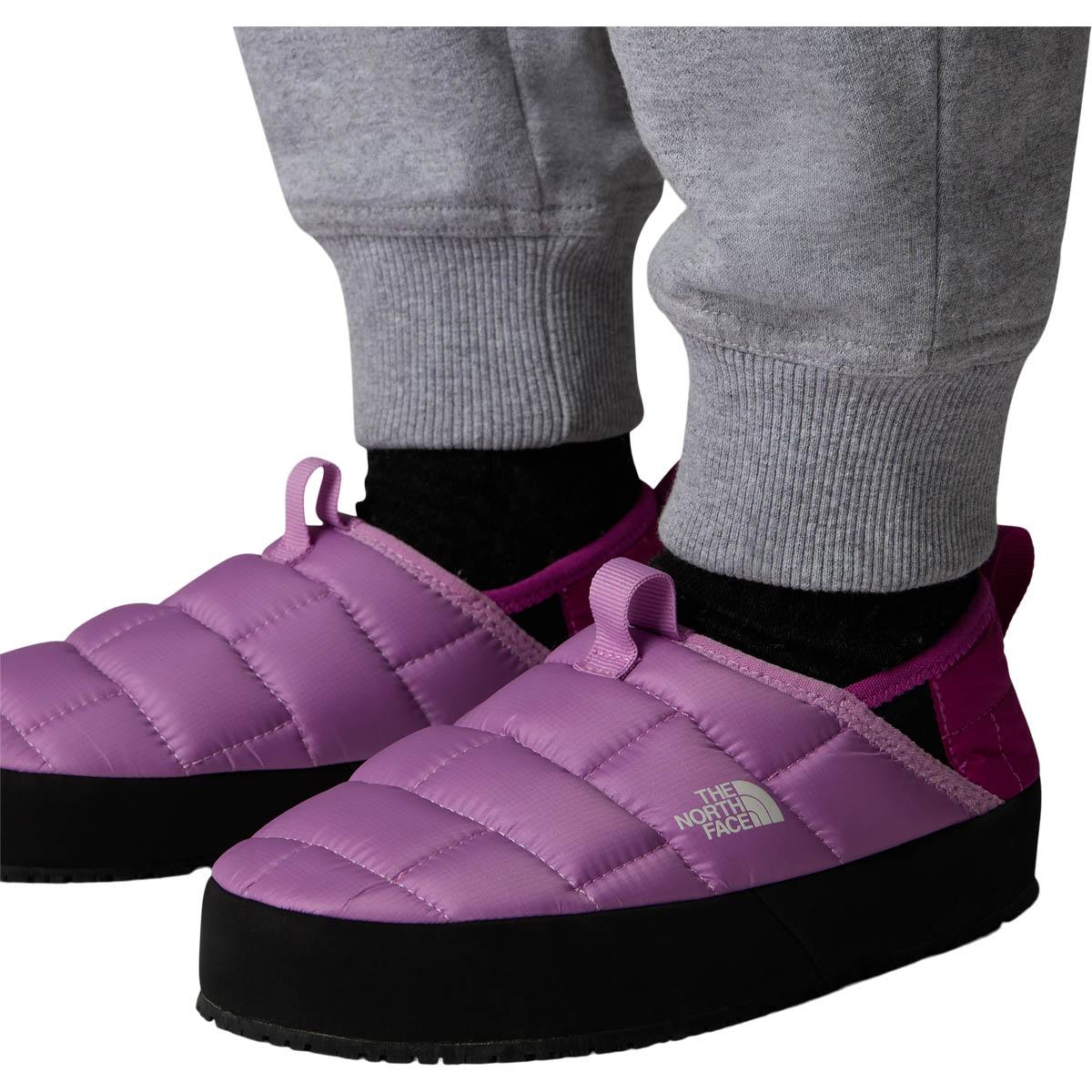 The North Face Thermoball Traction Mule II Hjemmesko Børn DRAGONFRUIT/DEEP MULBER