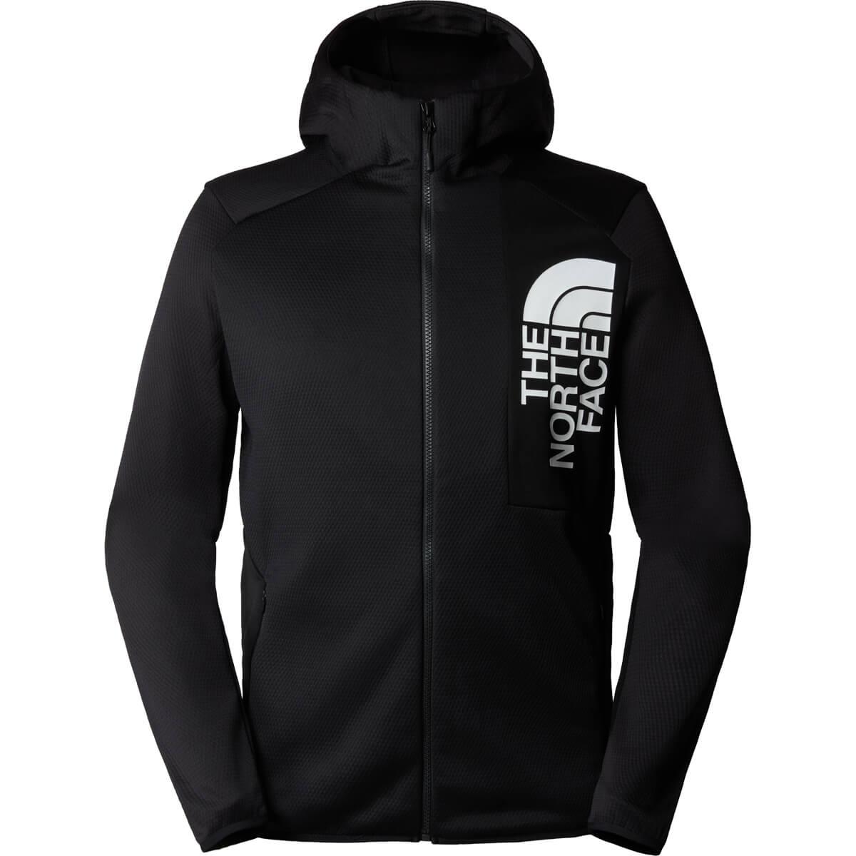 The North Face Merak Hood Fleecejakke Herre TNF Black-TNF White-NPF