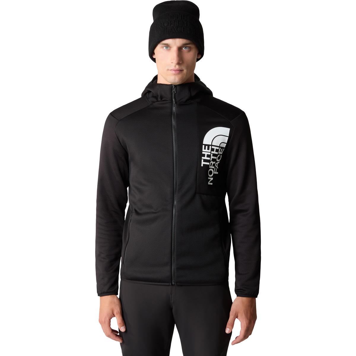 The North Face Merak Hood Fleecejakke Herre TNF Black-TNF White-NPF