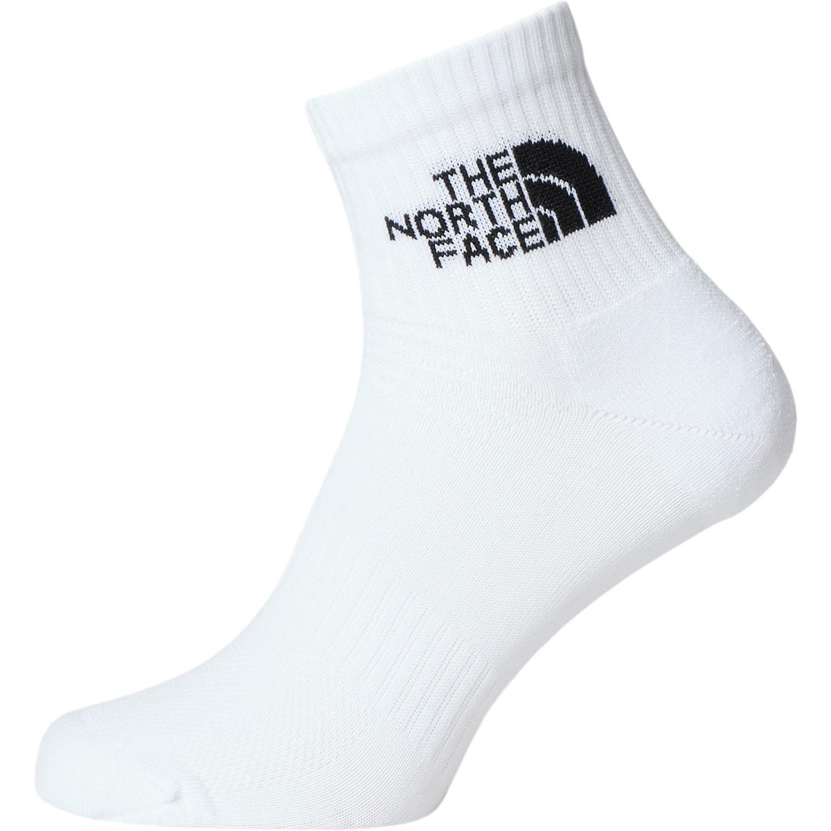 The North Face Multi Sport Quarter 3-Pack Strømper TNF White/Misty Sage/St