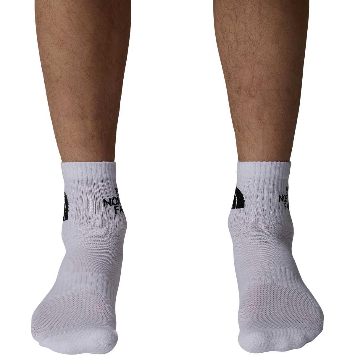 The North Face Multi Sport Quarter 3-Pack Strømper TNF White/Misty Sage/St