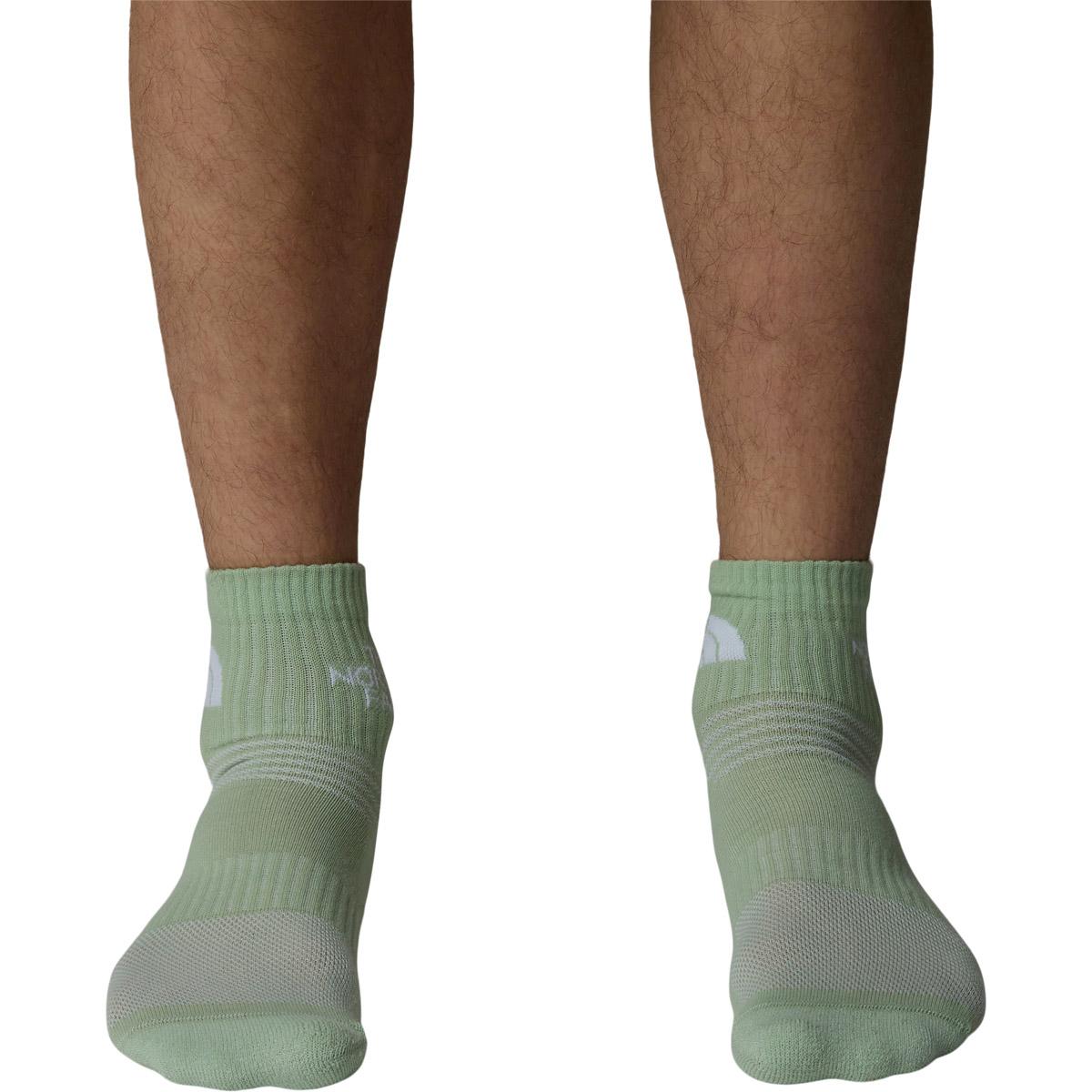 The North Face Multi Sport Quarter 3-Pack Strømper TNF White/Misty Sage/St