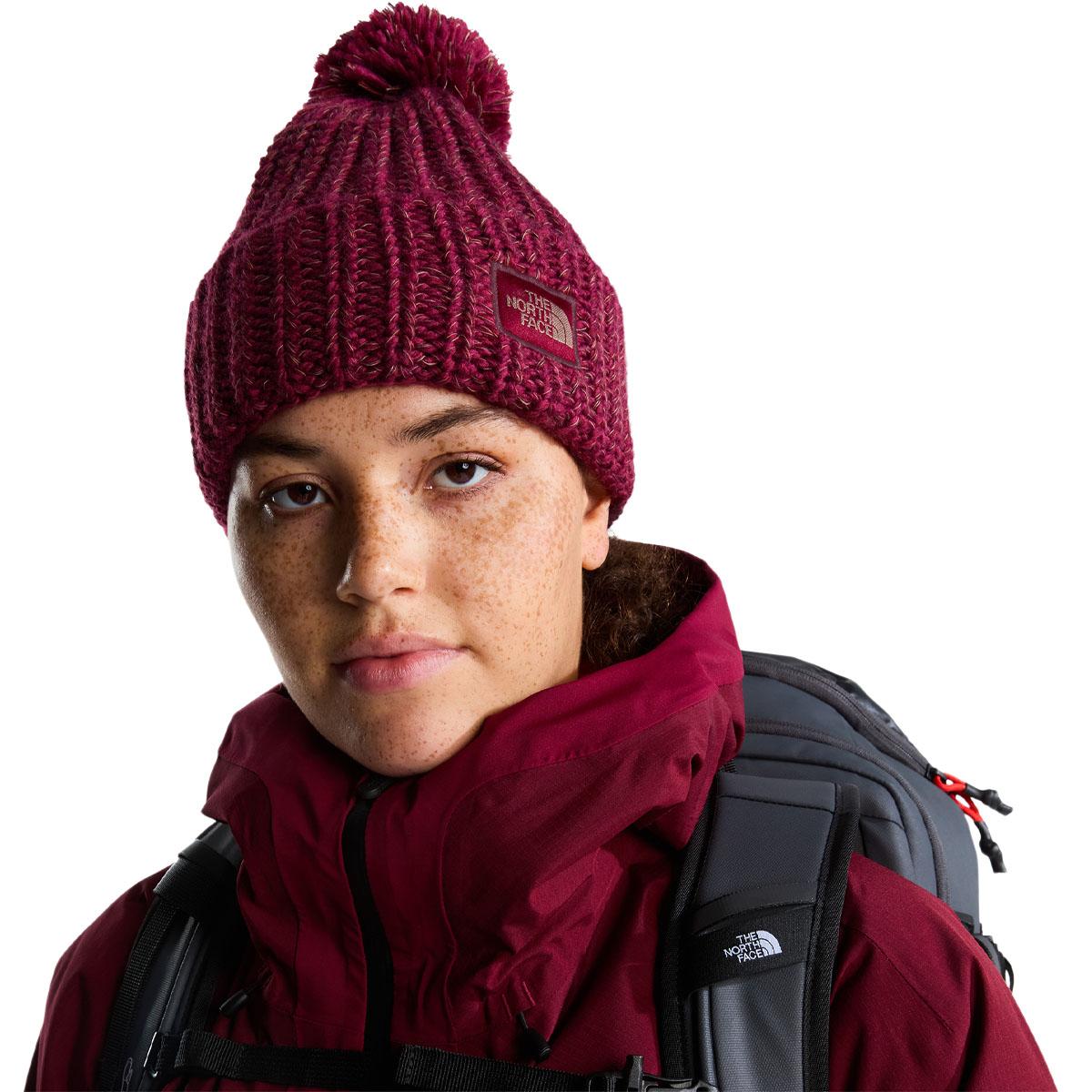 The North Face Cozy Chunky Cabin Lue m/Dusk Burgundy Crush/Utility