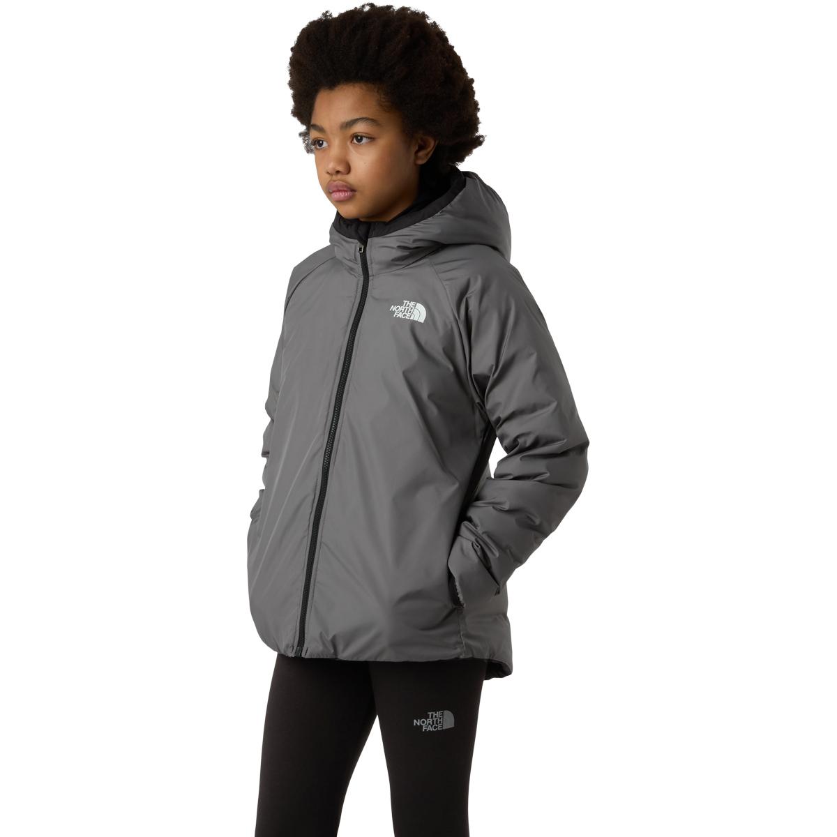 The North Face G Reversible Perrito Dunjakke Barn Black/Grey