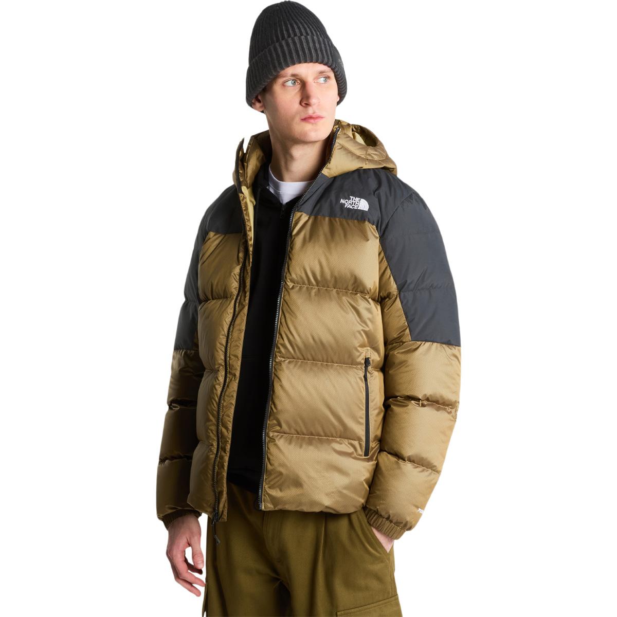 The North Face Diablo Hood Dunjakke Herre Khaki Stone Black Heath